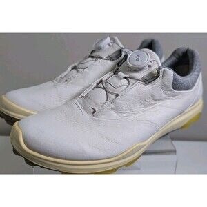 ECCO BIOM Hybrid 3 BOA GORE-TEX YAK Golf Shoes White Yellow Womens Size 11